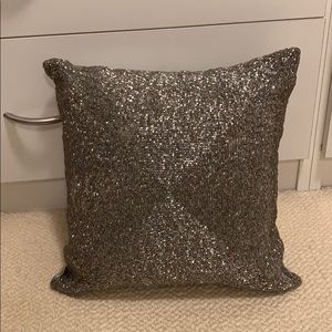 Beaded throw pillow